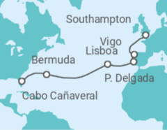 Itinerario del Crucero Desde Southampton a Orlando - Celebrity Cruises