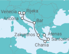 Itinerario del Crucero Ruta de los Doges - Oceania Cruises