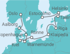 Itinerario del Crucero Brillo báltico - Oceania Cruises