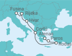 Itinerario del Crucero Un viaje de exuberantes paisajes y dorado encanto - Explora Journeys