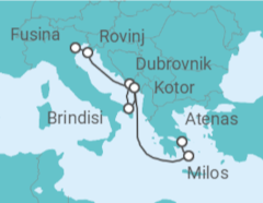Itinerario del Crucero Un viaje a las maravillas del Adriático y a secretos ancestrales susurrados - Explora Journeys
