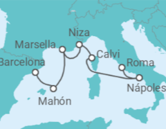 Itinerario del Crucero Un viaje por costas resplandecientes y tesoros mediterráneos atemporales - Explora Journeys