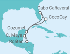 Itinerario del Crucero Honduras, México - Royal Caribbean