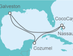 Itinerario del Crucero México, Bahamas - Royal Caribbean