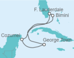 Itinerario del Crucero México, Islas Caimán y Bahamas - Celebrity Cruises