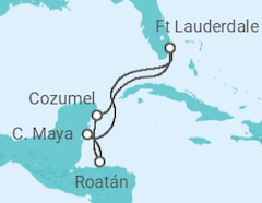 Itinerario del Crucero México, Honduras - Celebrity Cruises