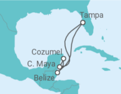 Itinerario del Crucero Belice, México - Royal Caribbean