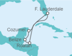 Itinerario del Crucero México, Belice, Honduras - Princess Cruises