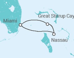 Itinerario del Crucero Bahamas - NCL Norwegian Cruise Line