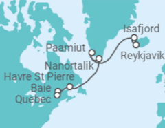Itinerario del Crucero Un Gran Viaje a través de parajes escarpados y remotos rincones costeros - Explora Journeys