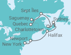 Itinerario del Crucero Un viaje por joyas de Norteamérica y puertos de una belleza resplandeciente - Explora Journeys