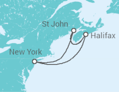 Itinerario del Crucero Canadá - Carnival Cruise Line
