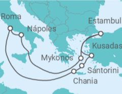 Itinerario del Crucero Grecia, Turquía, Italia - Con vuelos - Celebrity Cruises