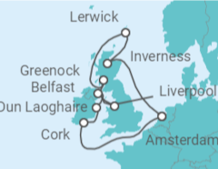 Itinerario del Crucero Irlanda y Reino Unido - con vuelos - Celebrity Cruises