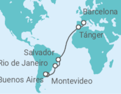 Itinerario del Crucero Desde Barcelona a Buenos Aires - Celebrity Cruises