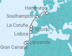 Itinerario del Crucero Islas Canarias - AIDA