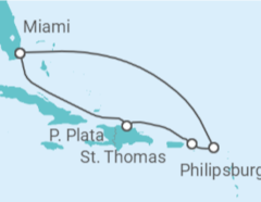 Itinerario del Crucero St. Maarten, St. Thomas y República Dominicana - Celebrity Cruises