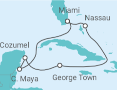 Itinerario del Crucero Bahamas, Islas Caimán, México - Con vuelos - Celebrity Cruises