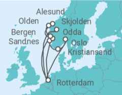 Itinerario del Crucero Noruega, Holanda - Holland America Line