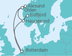 Itinerario del Crucero Noruega - Holland America Line