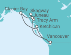 Itinerario del Crucero Alaska - Holland America Line