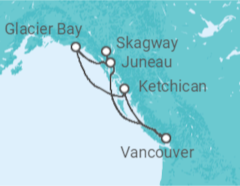 Itinerario del Crucero Alaska - Holland America Line