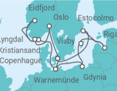 Itinerario del Crucero Noruega y Capitales Bálticas - MSC Cruceros
