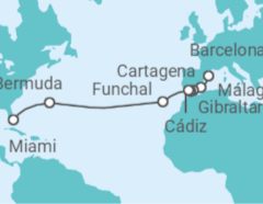 Itinerario del Crucero Desde Barcelona a Miami - Celebrity Cruises