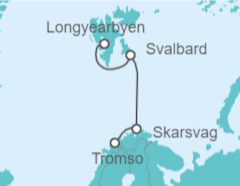Itinerario del Crucero Noruega - Silversea