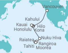 Itinerario del Crucero Las escarpadas islas volcánicas - Silversea
