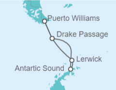 Itinerario del Crucero Chile - Silversea