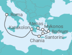 Itinerario del Crucero Lo mejor de Grecia - Con vuelos - Royal Caribbean