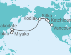 Itinerario del Crucero Japón y Estados Unidos - Silversea