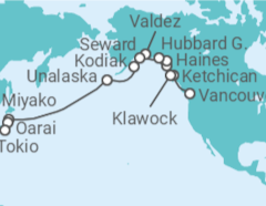 Itinerario del Crucero Desde Vancouver (Canadá) a Tokio - Azamara