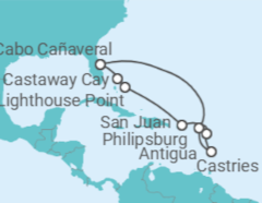 Itinerario del Crucero Caribe con Puerto Rico - Disney Cruise Line