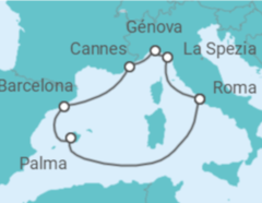 Itinerario del Crucero España, Francia, Italia - MSC Cruceros