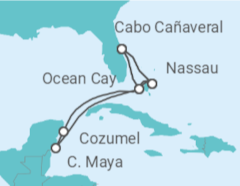 Itinerario del Crucero Bahamas, Estados Unidos, México - MSC Cruceros