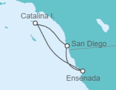 Itinerario del Crucero Isla Catalina y Ensenada - Royal Caribbean