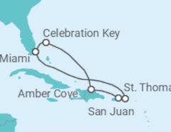 Itinerario del Crucero Caribe oriental  - Carnival Cruise Line