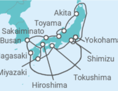 Itinerario del Crucero Gran Japón - Princess Cruises