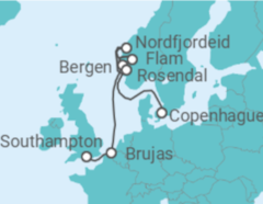 Itinerario del Crucero Bélgica, Noruega - Explora Journeys
