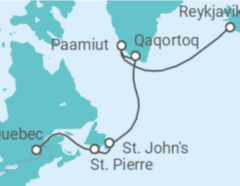 Itinerario del Crucero Canadá - Explora Journeys