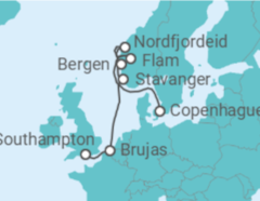 Itinerario del Crucero Bélgica, Noruega - Explora Journeys
