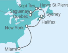 Itinerario del Crucero Canadá, Estados Unidos (EE.UU.) - Explora Journeys