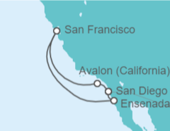 Itinerario del Crucero Estados Unidos (EE.UU.), México - Holland America Line