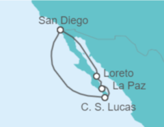 Itinerario del Crucero México - Holland America Line