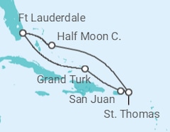 Itinerario del Crucero Bahamas, Puerto Rico, Islas Vírgenes - EEUU - Holland America Line