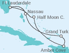 Itinerario del Crucero Bahamas - Holland America Line