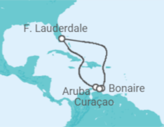 Itinerario del Crucero Bonaire, San Eustaquio y Saba, Aruba, Curaçao - Holland America Line
