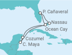 Itinerario del Crucero Bahamas, México - MSC Cruceros